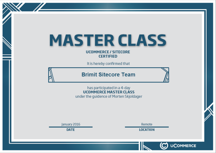 uCommerce Certifed Partner