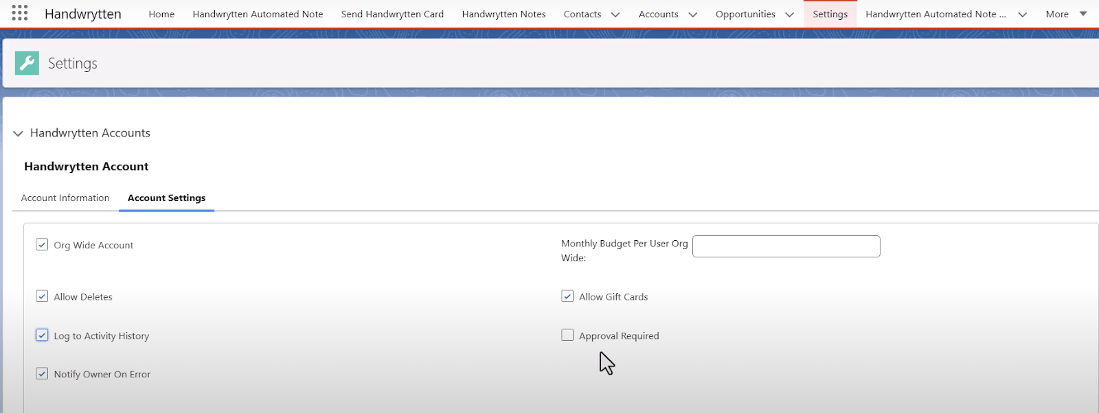 Creating and Publishing an App Exchange Package for a US Startup That Provides a Personalized Handwritten Card Service