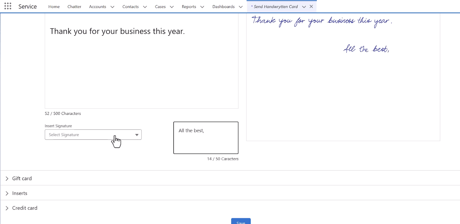 Creating and Publishing an App Exchange Package for a US Startup That Provides a Personalized Handwritten Card Service