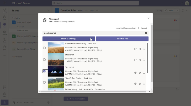 picturepark-microsoft-team-connector_creative-collaboration_content-picker_list