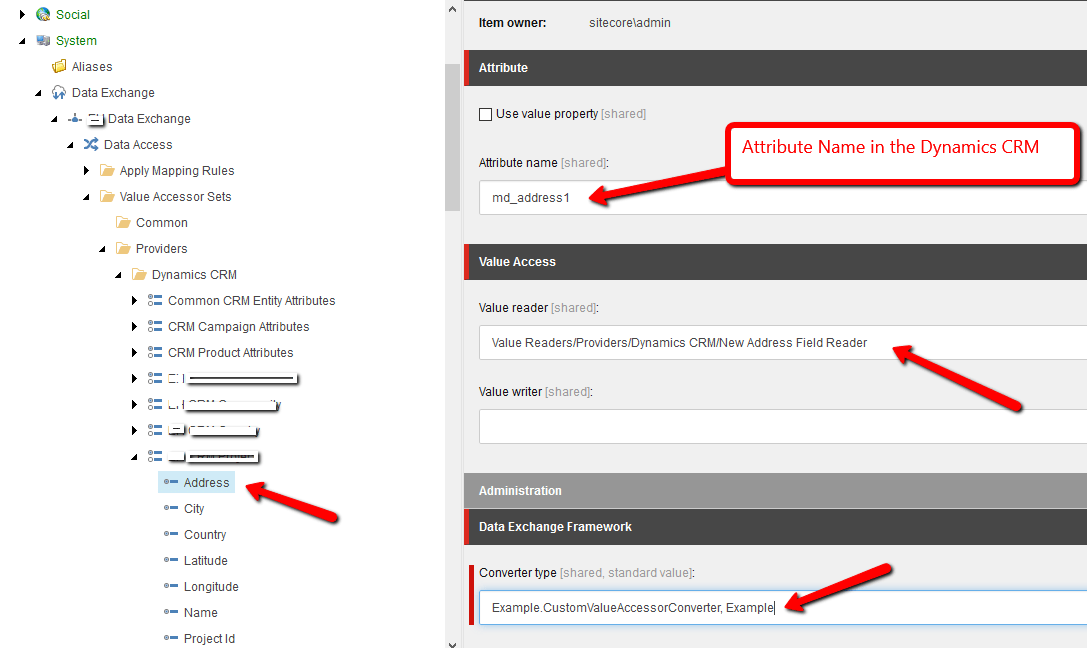 crm connect Value Accessor