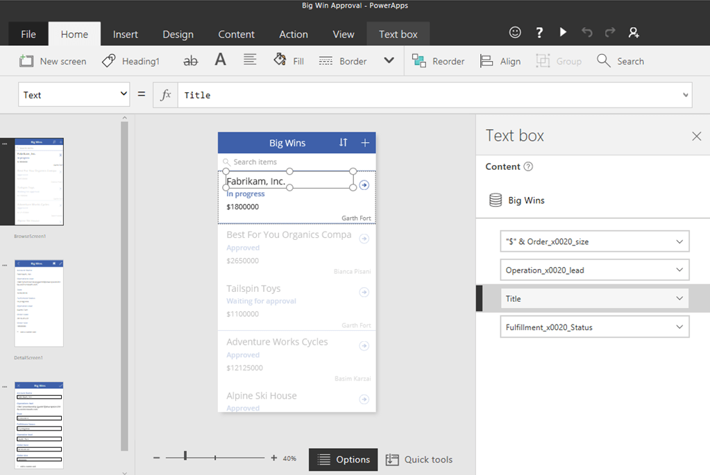 SharePoint PowerApps