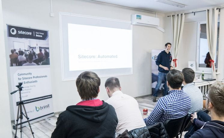 Reto Hugi at Meetup in Minsk