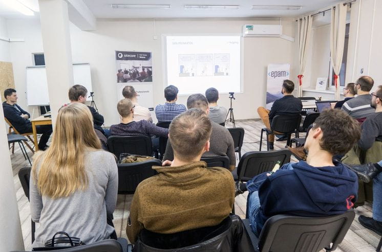 Una Verhoeven at Meetup in Minsk