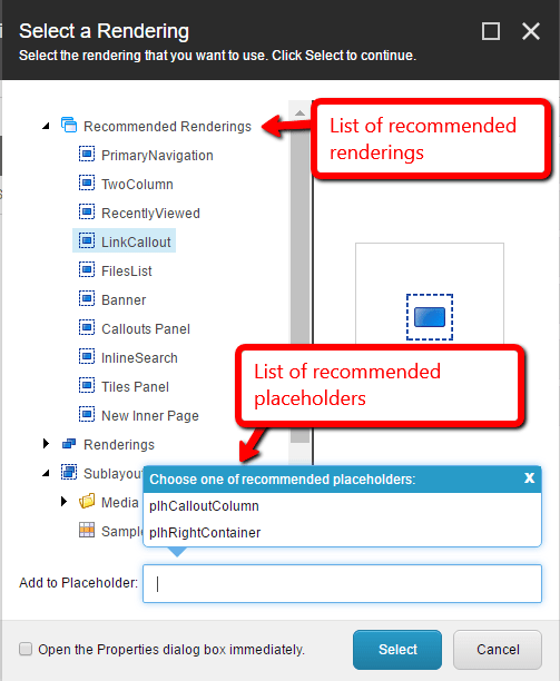 Recommended Renderings