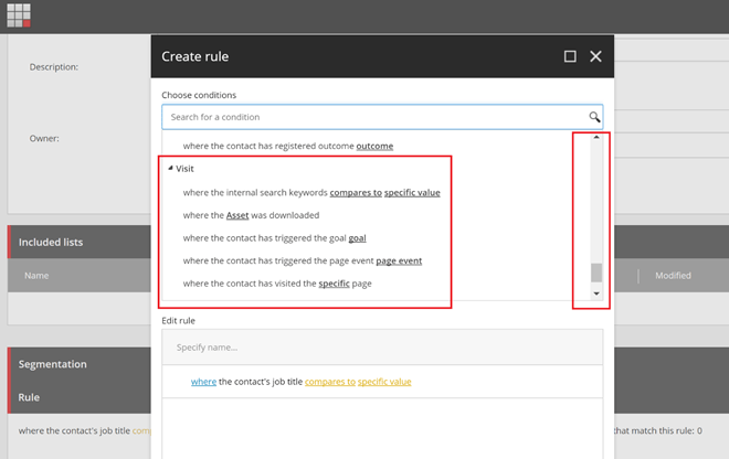 sitecore 9 create rule