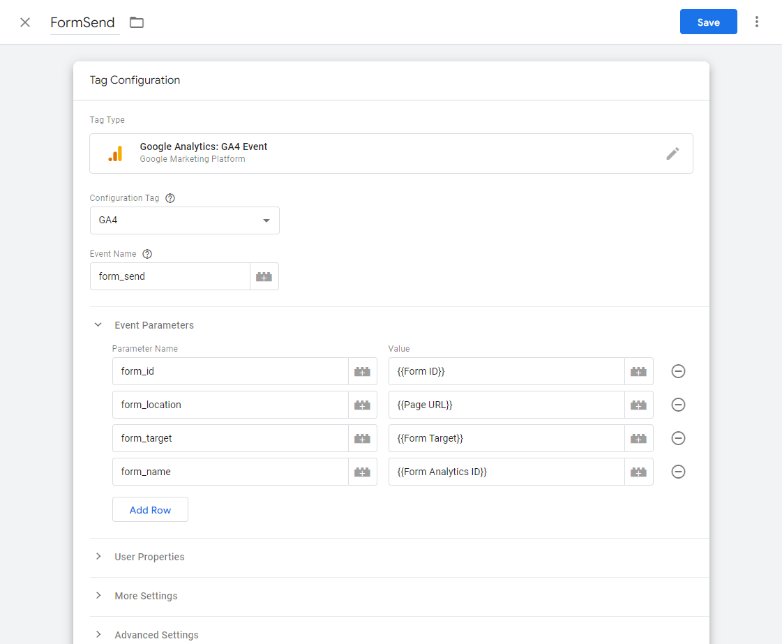 Updated GTM Tag with new variable