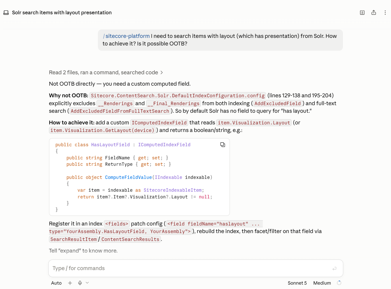 Validate Sitecore question based on platform configuration