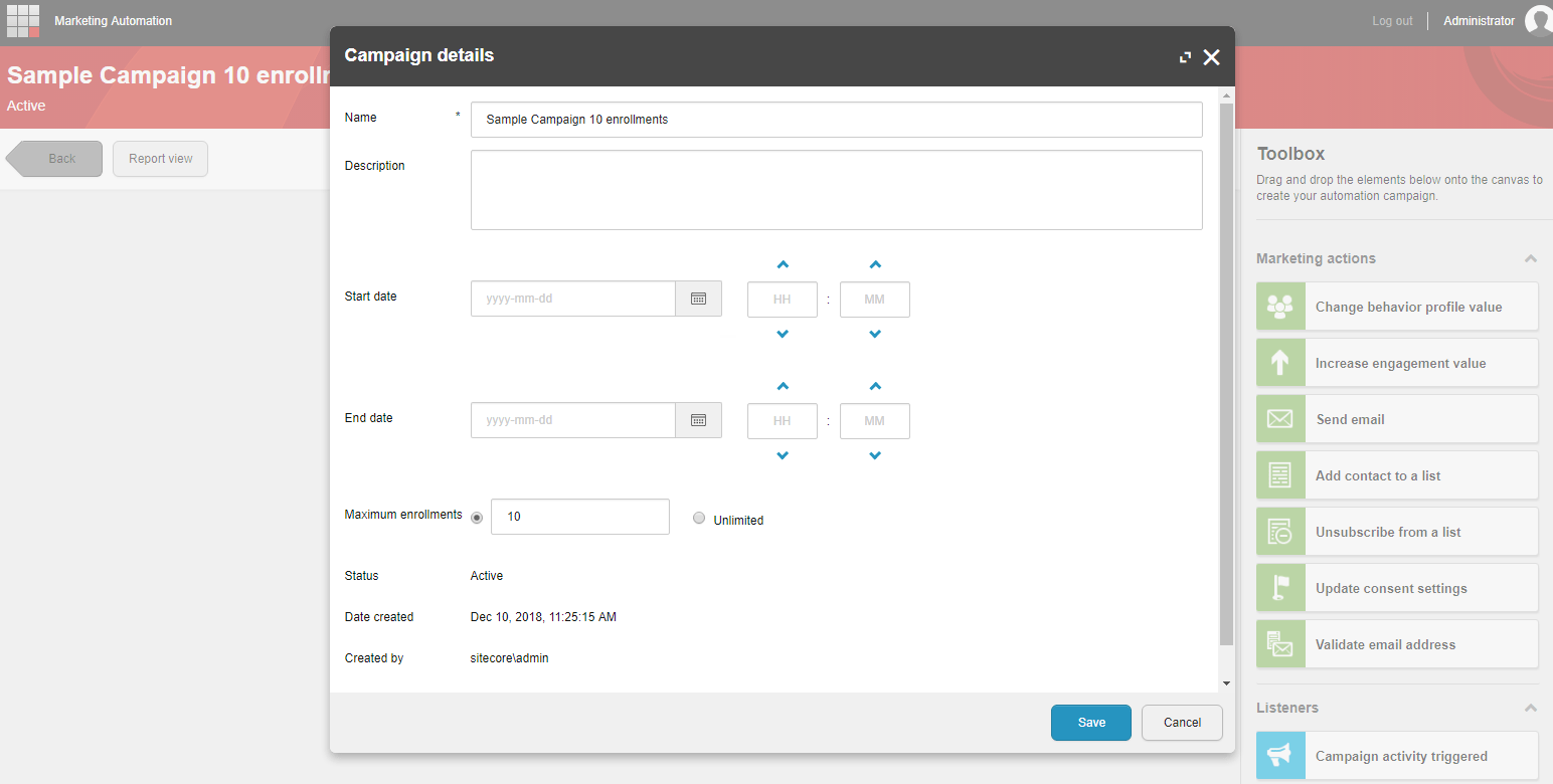 Marketing Automation UI