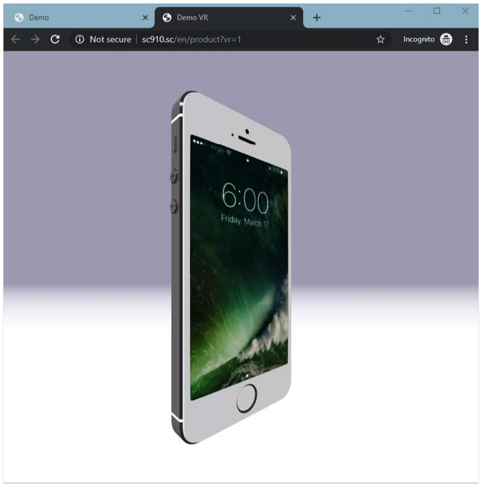 settings - VR and 3D content in Sitecore