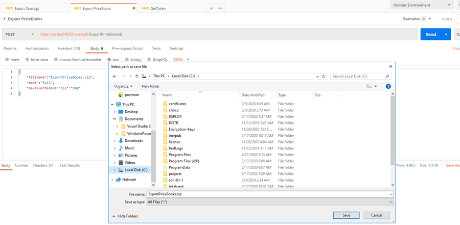 Sitecore Commerce 9: Export Price Books