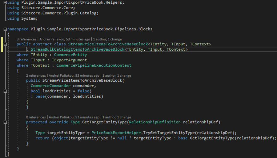 Sitecore Commerce 9: Export Price Books