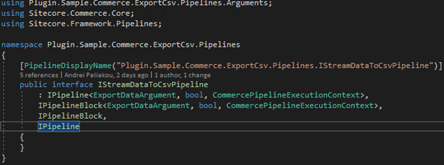 Sitecore Commerce 9: Export csv