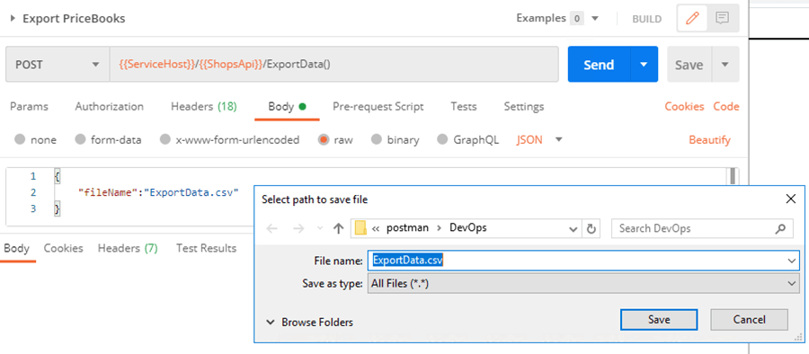 Sitecore Commerce 9: Export csv