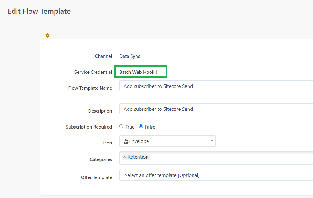 Sitecore CDP - Audience sync template configuration