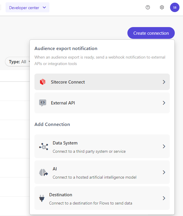 Sitecore CDP - Create connection to Sitecore Connect